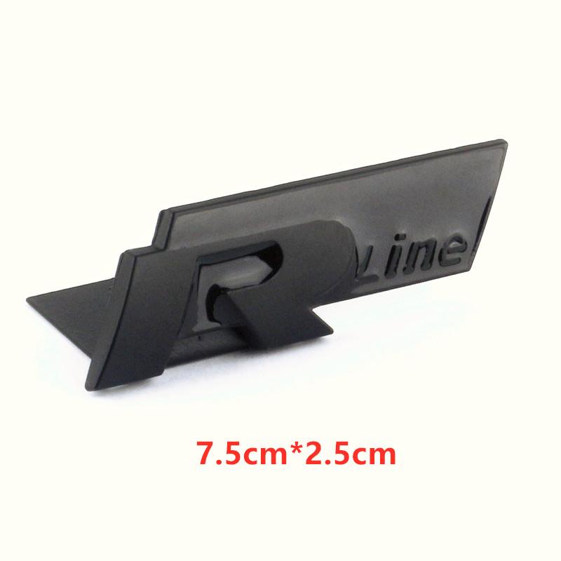 hsvrd1 2026 Hot For VOLKSWAGEN VW 3D Metal R Rline Emblem R line Badge Body Sticker For Volkswagen Golf Tiguan Touareg Polo GTI CC Pass