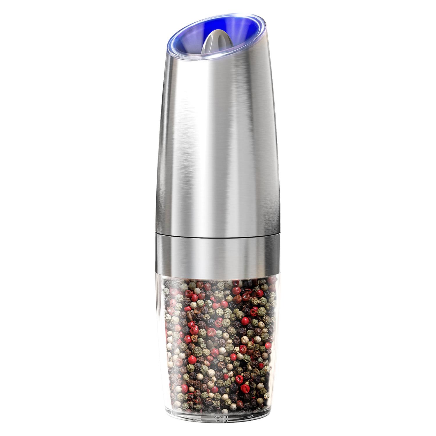 

KLT KYMQ-53B Battery Powered Gravity Sensing Stainless Steel Electric Pepper Grinder (BPA Free,No FDA Certification) A