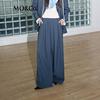 MO&Co. Wool-Blend Wide-Leg Trousers