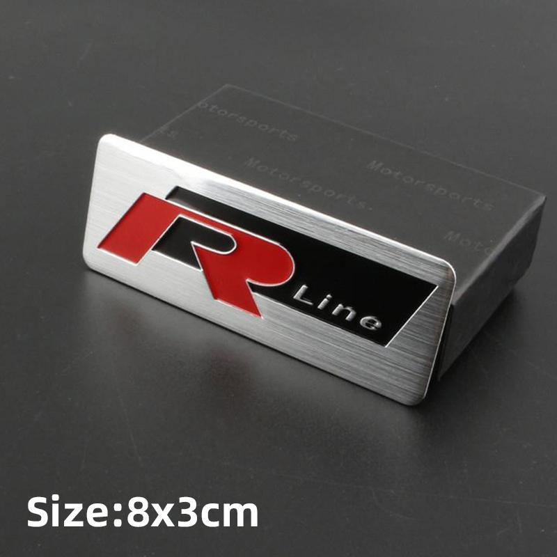 LMN1 Emblems Volkswagen Series Aluminum Badge Car Body Stickers Decals For VW GTI Polo Golf Passat Tiguan Arteon Touareg Taigo Caddy