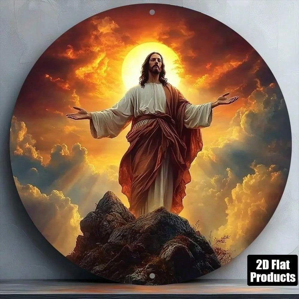 Metal Poster Jesus Vintage Retro Religious Wall Art for Home Bar Cafe