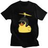 Funny Rubber Duck Sunglasses Print T Shirt Fashion Men's Women's Oversized Cartoon T-Shirts Cotton Oversized T Shirts Streetwear