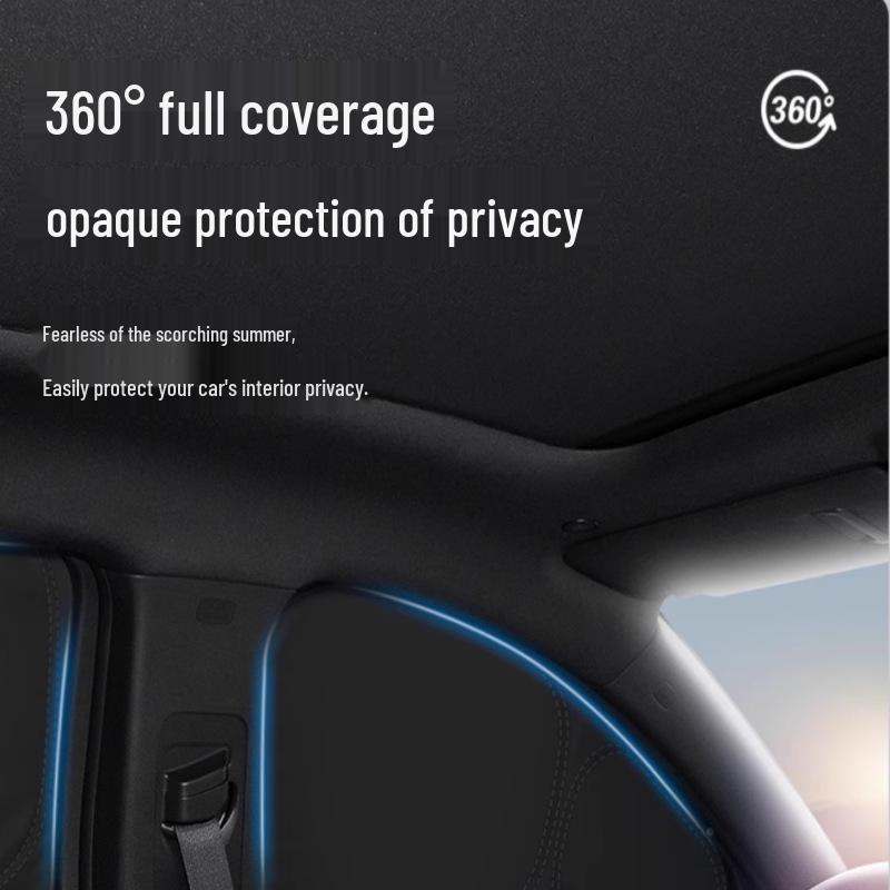 BYD Fangchengbao Bao7 Full Car Sunshade: Privacy, Cooling, Heat Insulation, and Full Blackout for Parking & Camping