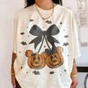 2026 Halloween New Family Clothing Cotton Tshirt Pumpkin Mouse Printed Tshirt Unisex And Unisex Holiday Leisure Tshirt