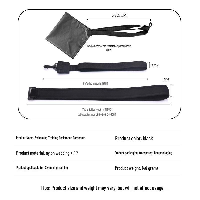 Adjustable Underwater Resistance Umbrella for Endurance Training - Suitable for Children and Adults