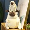 1pc 15/30cm Lovely Fat Pug Plush Toys Kawaii Sitting Pug Dogs Toy Stuffed Dolls Pillow for Kids Children Birthday Gift Dolls