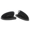 2x Horn Look Bright Black Rearview Side Mirror cover Caps for Volkswagen VW Golf 8 MK8 VIII 8R R GTI GTE GTD 20-25