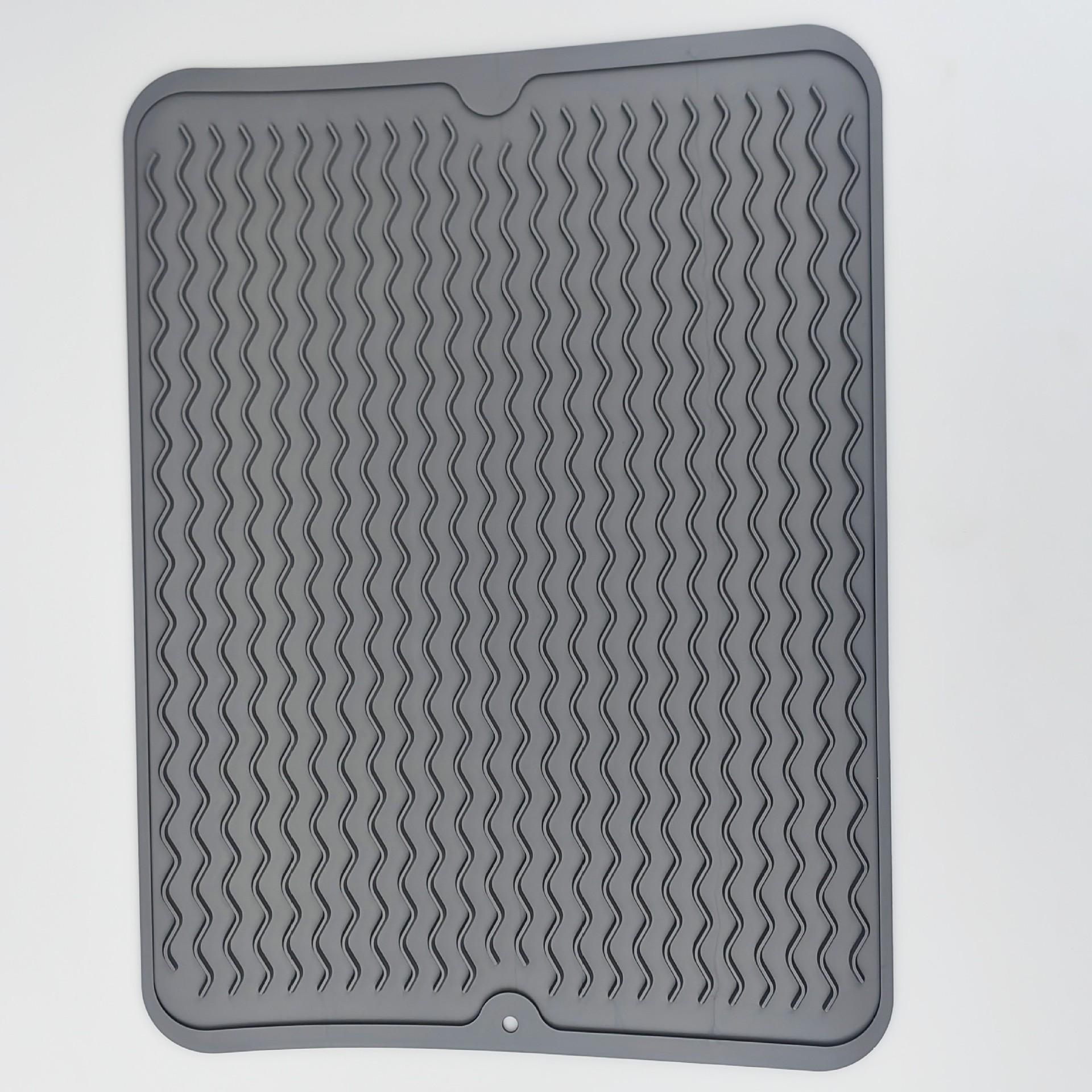 Силиконовый коврик для сушки посуды силиконовый коврик для сушки посуды термостойкий и нескользящий коврик обеденный коврик кухонный дренажный коврик 30x40 cm 1239₽