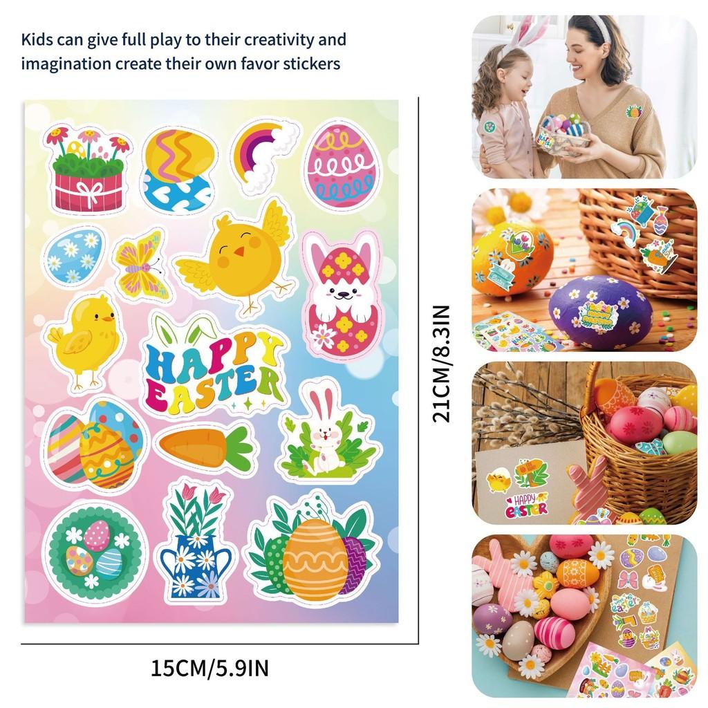 Adorable Cartoon Easter Parent Child Interactive Diy Puzzle Stickers Set For Kids