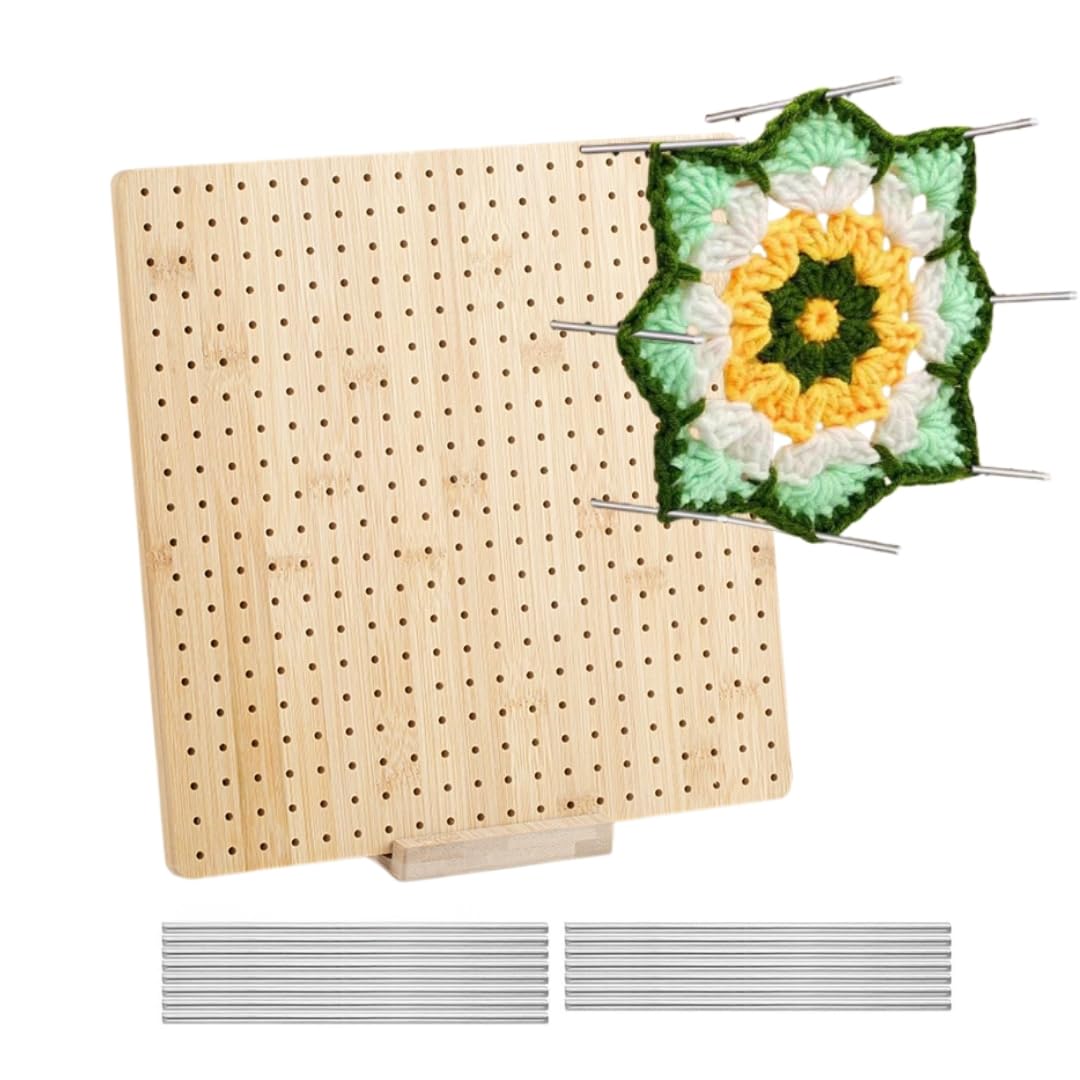 

JP Number Blocking 15 Stainless Steel 5 Hand Sewing Needles Board, Knitting, 28x28cm, Crochet, Pins,