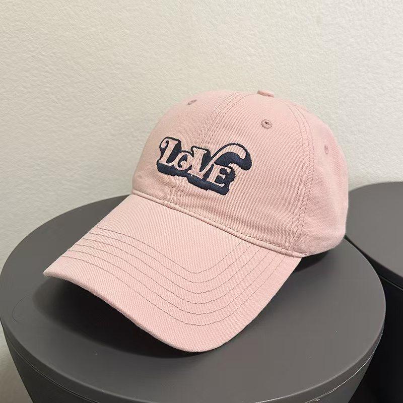 Korean Style Embroidered Baseball Cap for Men and Women - Versatile, Trendy, Sun Protection Hat