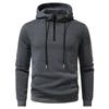 Men's Half-Zip Hooded Sweatshirt Casual Pullover for Men Autumn Winter Warm Fashion Hoodie with Drawstring Multi-Color Male Tops