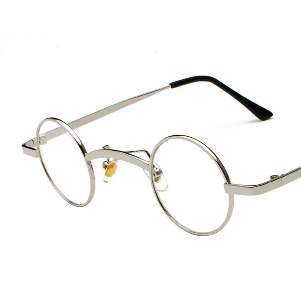 Trending Wide Bridge Retro Punk Sunglasses Small Round Clear Red UV400 Sun Glasses for Men Women