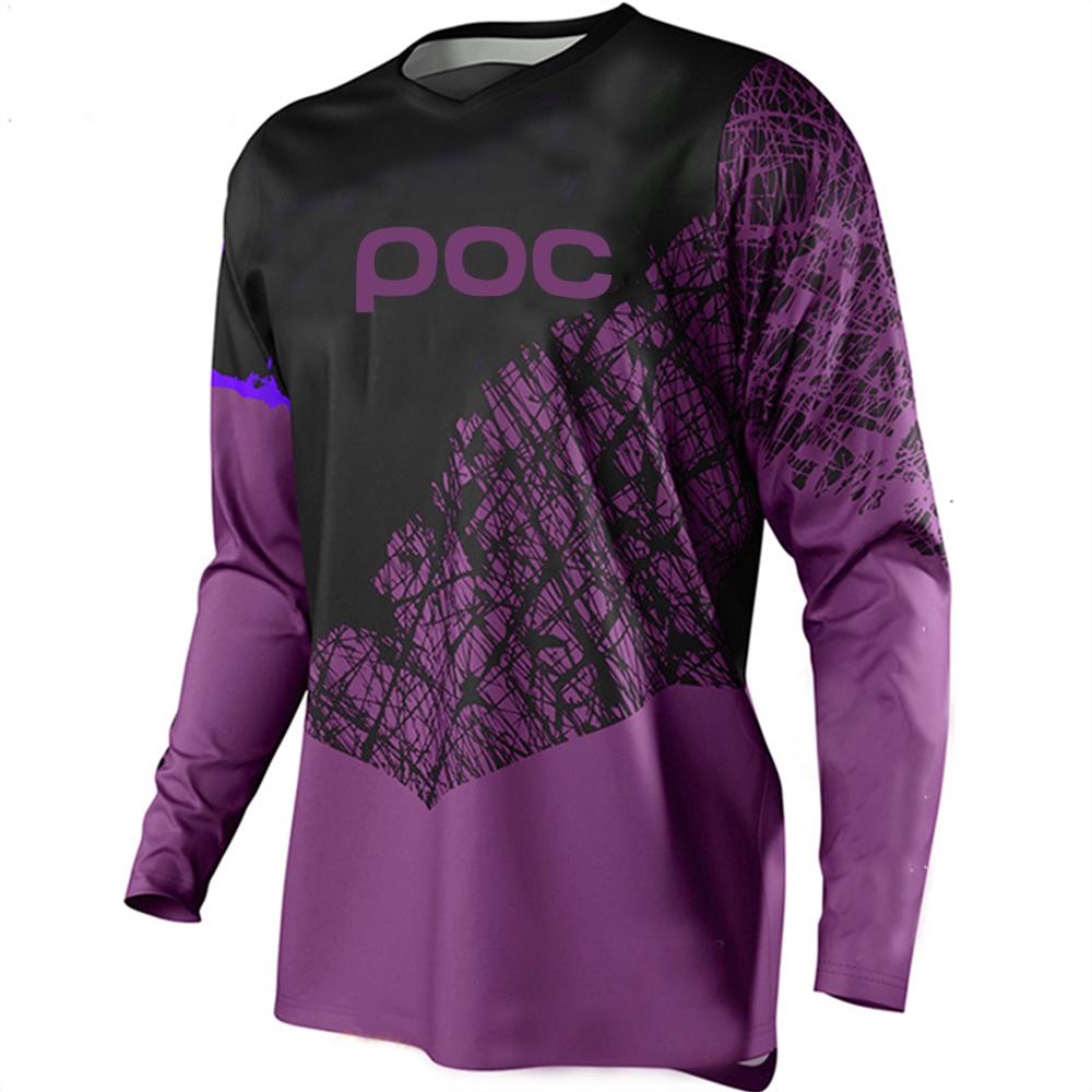 POC Neues Radsport-T-Shirt Baumwolle Bedrucktes Logo Bequem Locker Herren und Damen Kurzarm-Oberteile 2XL black