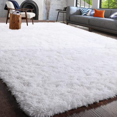Covor Pufos Covor Mat pentru Camera de Zi Modern Dormitor Stil Nordic Decorare Covor Dimensiune Mare Negru Gri Alb Anti-alunecare Covoare pentru Copii