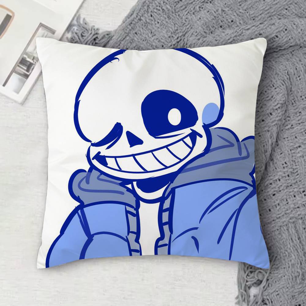 UUndertale Doublesided Printed Square Decorative Cushion Cover for Sofa Living Room Home Decor