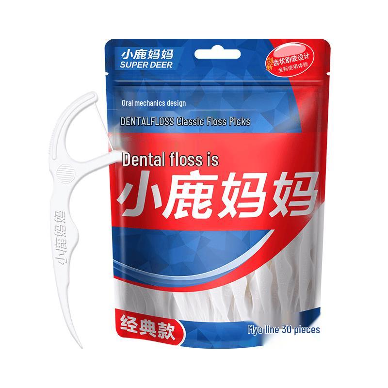 Deer Mom Classic Dental Floss Picks, Family Pack