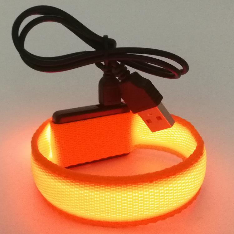 Customizable LED Fluorescent Flashing Wristband - Event Cheering Gift