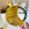 Gold Mirror Moon Table Ornament 7.87x7.87in Holiday Table Decor  Festive Scene Layout
