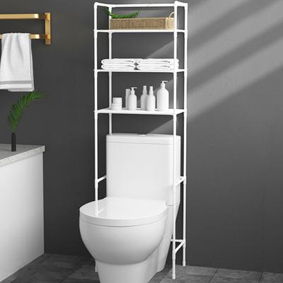 Badezimmer-Aufbewahrungsregal, große Kapazität, starke Tragkraft, einfache Installation, mehrschichtiges, freistehendes Aufbewahrungsregal über der Toilette