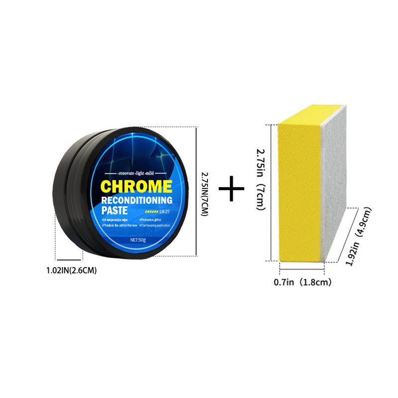 Chrome Polishing Cream Restorer Metal Polish For Paint Protection Metal Gloss Polish Effective Chrome Protectant For Exhaust