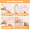 Wooden Baby Shower Crate Closet Baby Basket with Handle Baby Storage Crate Hamper Baby Shower Wooden Gift Crate for New Parent
