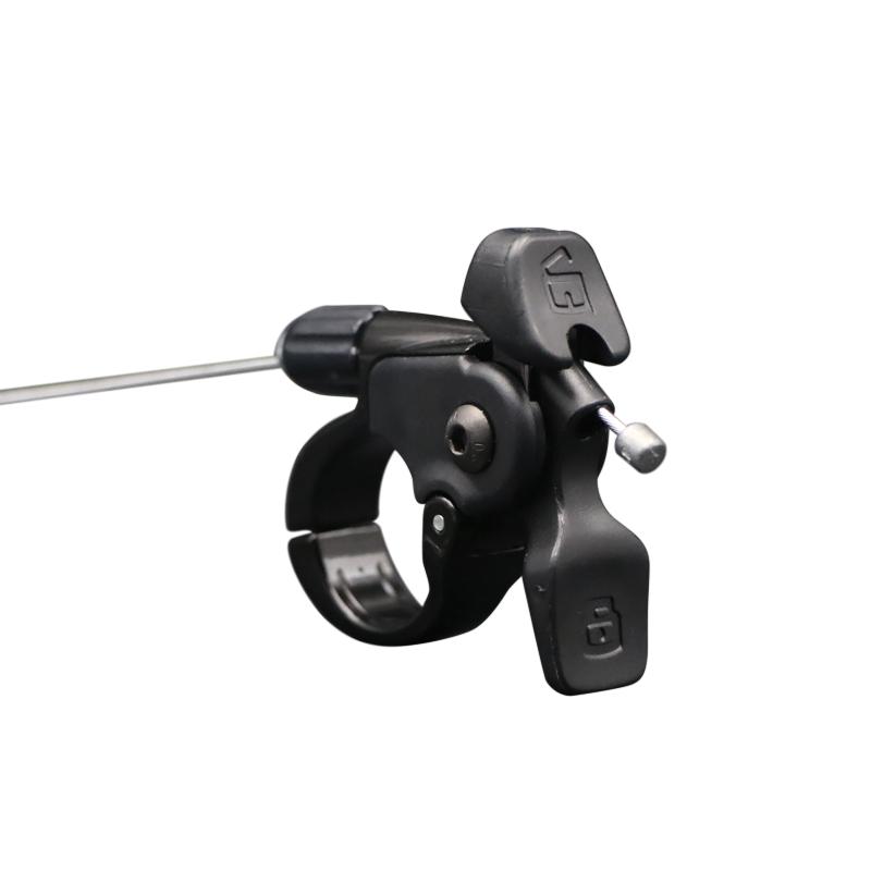 Comutator cu pârghie de comandă de la distanță pentru furcă de bicicletă, cu cablu, Buton de blocare din aliaj de aluminiu