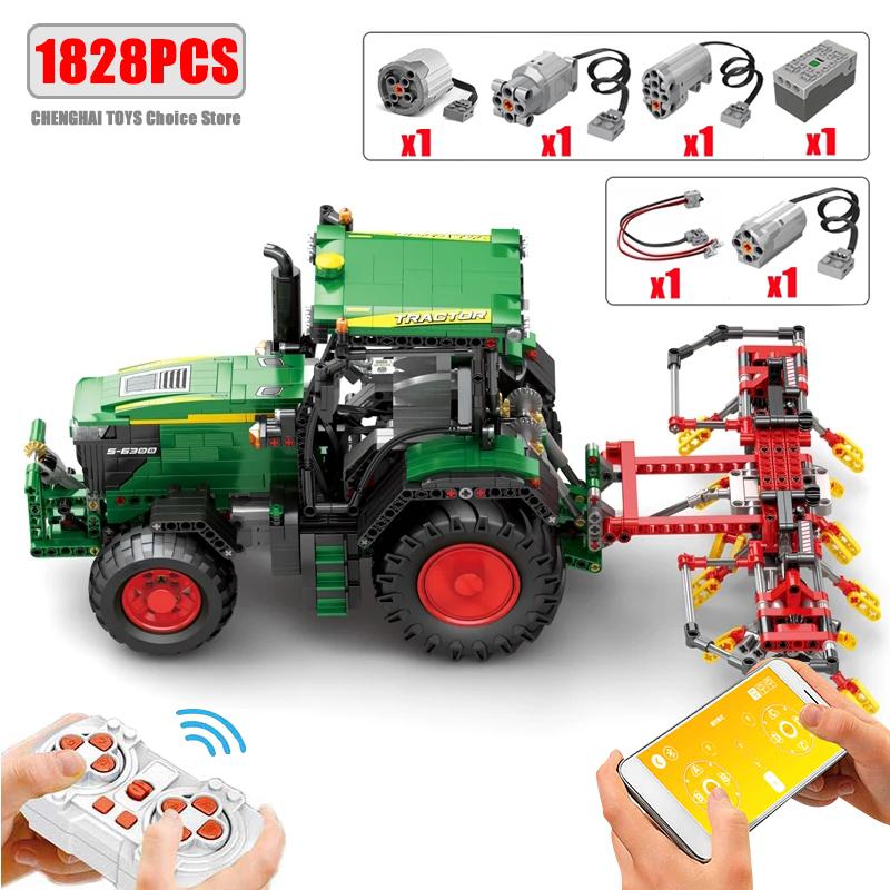 High-Quality 1828Pcs High-Quality Agricultural High-Quality Tractor High-Quality Building High-Quality Blocks High-Quality Rc High-Quality App