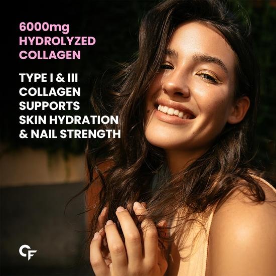 Carbamide Forte Collagen Supplements for Women & Men | Hydrolyzed Collagen Tablets with Type 1 & 3 Collagen Powder | 180 Tablets