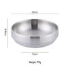 Korean Style Stainless Steel Double-Layer Gold Noodle Bowl - Large for Noodles, Rice, or Soup with Custom Logo
