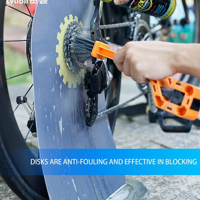 Bicycle Motorcycle Washing Disc Brake Cleaning Protection Cover PVC Anti Grime Guard Wheel Cover For Road Mountain Bike Clean