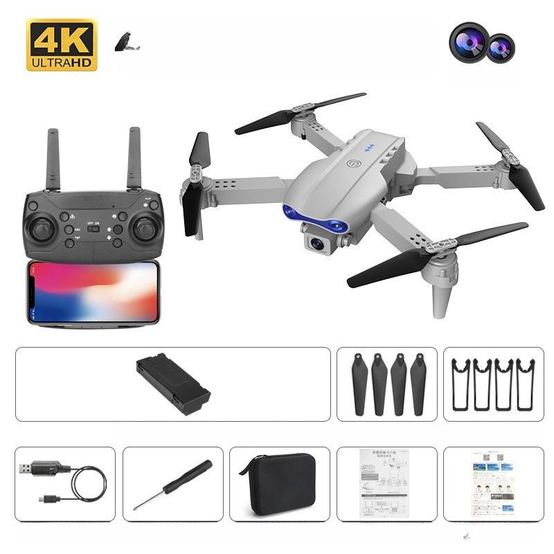 E99 Pro Mini Drone 4K HD Dual Camera Foldable RC Helicopter Gravity Sensor Quadcopter Toy for Beginners