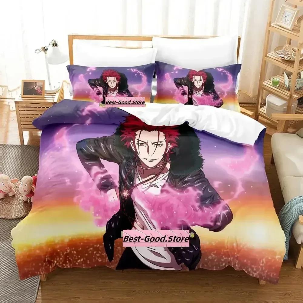 3D Nuovo K project Mikoto Suoh No Blood! Senza Osso! Niente Cenere! Set Biancheria da Letto Stampato con Federa Copripiumino Matrimoniale Queen Super King Size