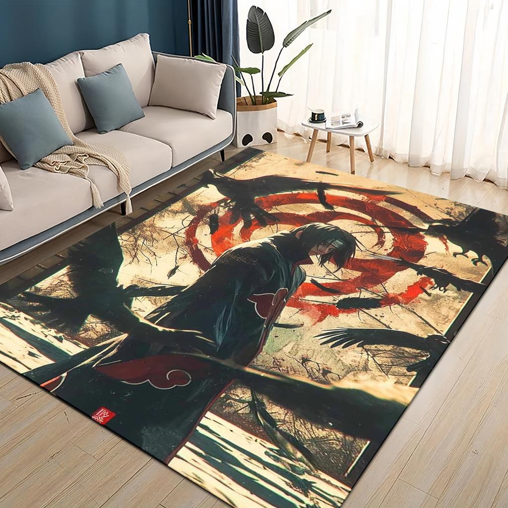 HOT Kreskówka I-Itachi 3D Japonia Anime Dywan Dywanik do Salonu Sypialni Dekoracja Domu, dla Dzieci Zabawa Antypoślizgowy na Sofę Wycieraczka