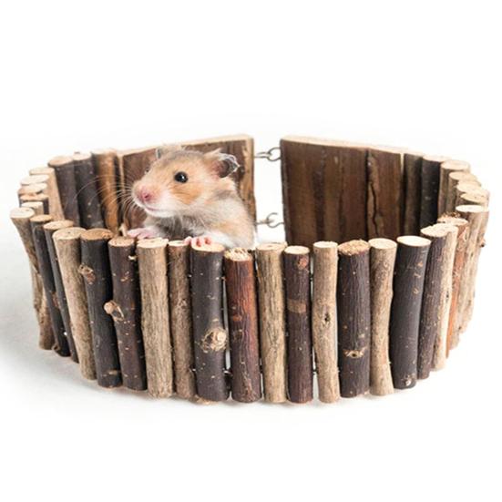 Hamster Ladder Arch Bridge Stable Wood Multifunctional Pet Shelter Cage Toy for Parrot