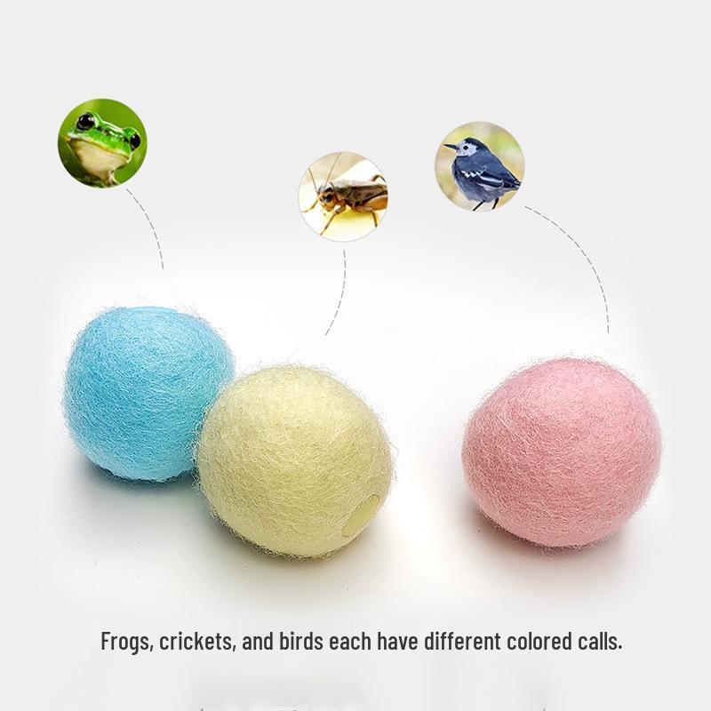 Gravity Jingle Ball Cat Toy with Animal Sounds and Catnip