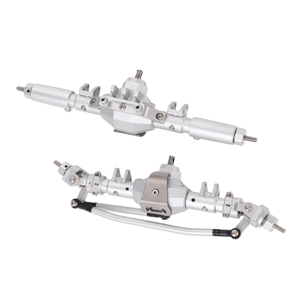 RC Front Rear Axles Complete Set Metal Assembly Kit Axle Drive Shaft for SCX10 II RC Crawler Car