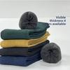 5 Pairs of Women's Autumn and Winter Solid Color Thick Warm Cashmere Hoop Socks
