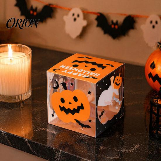 Kids Party Supplies 10 Pcs Halloween Treat Boxes, Cute Small Favors Box, Castle Festival Boxes House Shaped Gift Container for Candy Cookie