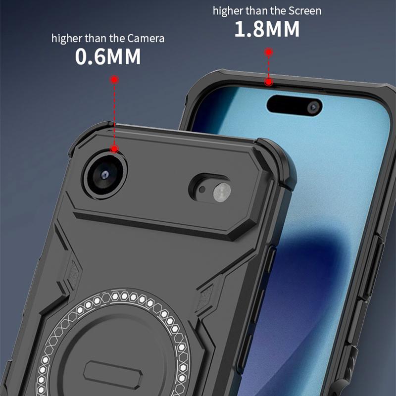 KEYSION Hollow Heat Dissipation Case for MagSafe for iPhone Air Silicone+PC Magnetic Cooling Shockproof Phone Cover for iPhone 17