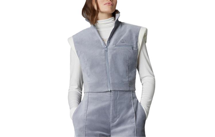 Adidas Originals BLUE VERSION CHALLENGER Jackets Women s Light Gray Stand Collar Moderate Other HN1001 XXS