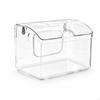 Acrylic Bird Cage Full Visibility Hanging Transparent External Parrot