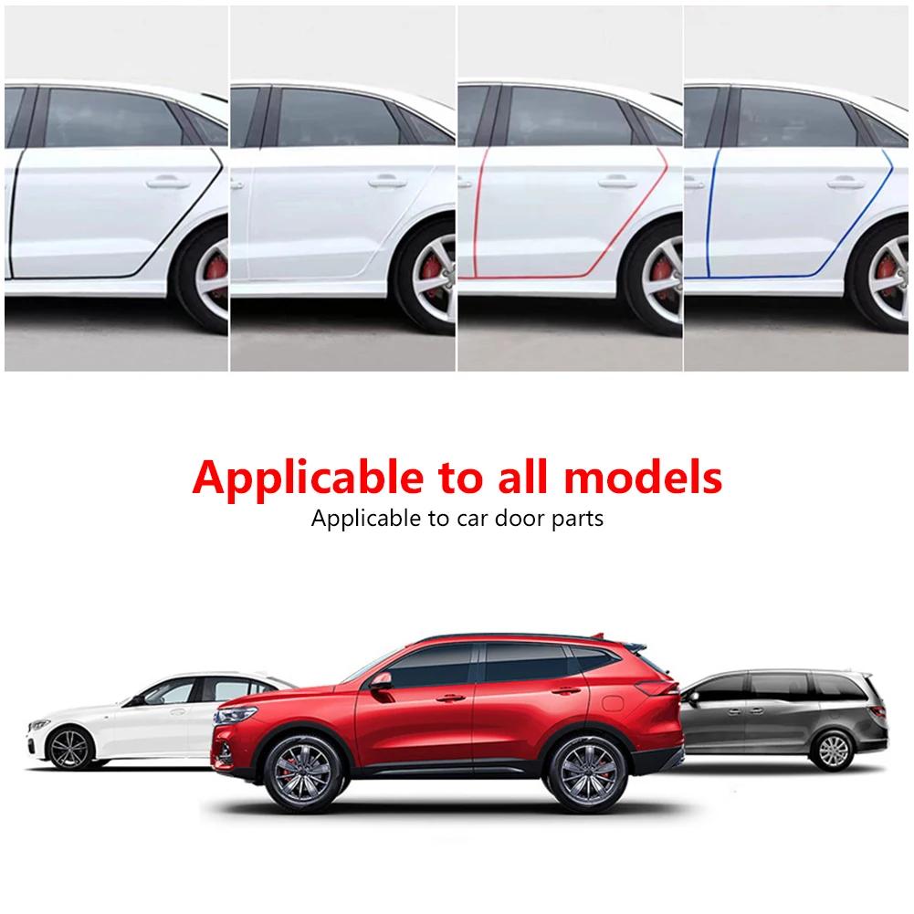 5M Transparent Car Door Edge PVC Scratch Protector Strips Car Anti-collision Sealing Strip Door Anti-scratch Transparent Strip