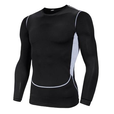 Men's 2024 Quick-Dry Long Sleeve Sports T-Shirt - Breathable, Slim Fit, Plus Size Fitness Wear