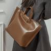 Foreign Trade Top Layer Vegetable Tanned Cross-Border Guangzhou Genuine Leather Women's Bag Large Capacity Commuter Handbag Tote Bag