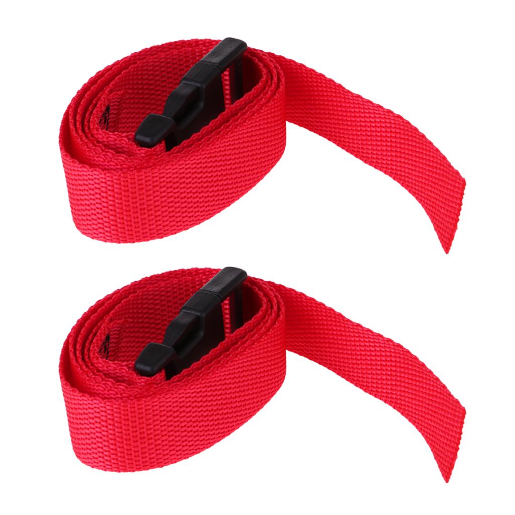 1pair 39.4 Inch* 1 Inch Golf Bag Cart Trolley Webbing Strap Quick Release Strap