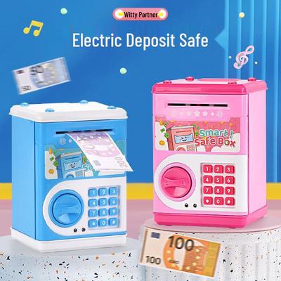 Zhile Automatic Induction Piggy Bank: Large Capacity Smart Password Box Toy for Kids