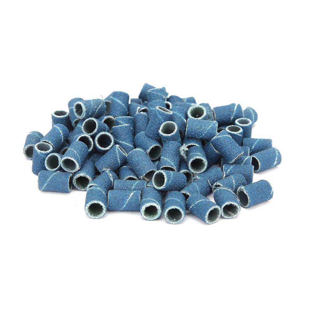 400pcs 80# 120# 180# 240# Grit Nail Art Sanding Bands Nail Drill Sanding Bands  Nail Grinding