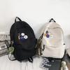 Ins Wind Backpack Women's Large-capacity Simple Schoolbag High School Student Backpack Male Junior High School Student Travel Backpack