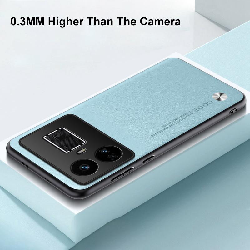 Luksusowe etui ze skóry PU dla Realme GT5 5G Matowe etui Silikonowa pełna ochrona Etui na telefon dla Realme GT2 Pro GT3 GT 5 3 2 Coque